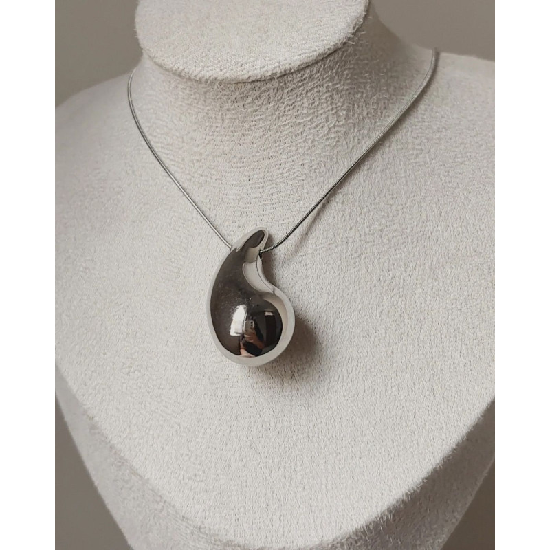 COLLAR BOTTEGA PLATEADO