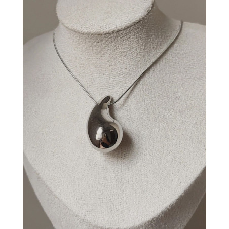 COLLAR BOTTEGA PLATEADO