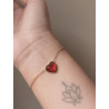 PULSERA CUORE ROJO